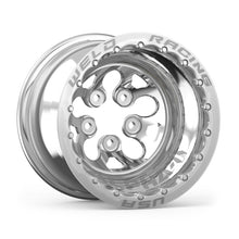Load image into Gallery viewer, Weld Alpha-1 15x12 / 5x4.75 BP / 3in. BS Polished Wheel - Polished Double Beadlock MT
