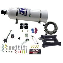 Load image into Gallery viewer, Nitrous Express 4150 4-BBL/Gasoline Nitrous Kit (100-500HP) w/15lb Bottle
