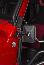 Load image into Gallery viewer, Rugged Ridge 97-18 Jeep Wrangler Textured Black Rectangluar Stubby Trail Mirror
