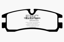 Load image into Gallery viewer, EBC 98-04 Cadillac Seville 4.6 Greenstuff Rear Brake Pads

