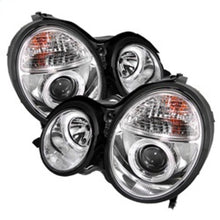 Load image into Gallery viewer, Spyder Mercedes Benz E-Class 00-02 Projector Headlights LED Halo Chrm PRO-YD-MBW21099-HL-C
