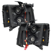Load image into Gallery viewer, Oracle Lighting 07-13 Chevrolet Silverado Assembled Halo Headlights Round Style - Blk Housing -Blue
