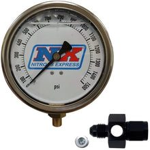 Load image into Gallery viewer, Nitrous Express Nitrous Pressure Gauge 4in-High Accuracy 6AN
