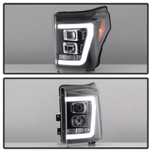 Load image into Gallery viewer, Spyder Ford F-250/F-350/F450 Super Duty 11-16 V2 Projector Headlights - Black (PRO-YD-FS11V2-LB-BK)
