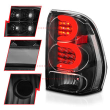 Load image into Gallery viewer, ANZO 2002-2009 Chevrolet Trailblazer LED Tail Lights w/ Light Bar Black Housing Clear Lens
