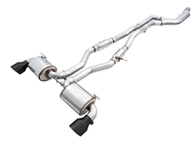 Load image into Gallery viewer, AWE 2020 Toyota Supra A90 Resonated Touring Edition Exhaust - 5in Diamond Black Tips
