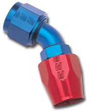 Load image into Gallery viewer, Russell Performance -6 AN Red/Blue 45 Degree Full Flow Hose End
