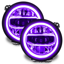 Load image into Gallery viewer, Oracle Jeep Wrangler JL/Gladiator JT RGB+W Headlight DRL Upgrade Kit - ColorSHIFT 2
