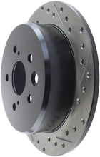 Load image into Gallery viewer, StopTech 06-10 Lexus IS 250/IS 300/IS 350 SportStop Slotted &amp; Drilled Left Rear Rotor
