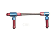 Load image into Gallery viewer, Russell Performance -8 AN to -8 AN ProFlex King Demon Carb Dual Inlet Carb Kit (Red/Blue)
