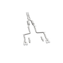 Load image into Gallery viewer, MagnaFlow Cat-Back, SS, 2.5in, Quad Split Rear 3.5in Tip 2015 Dodge Challenger 3.6L V6
