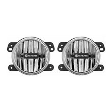 Load image into Gallery viewer, KC HiLiTES 10-18 Jeep JK 4in. Gravity G4 LED Light 10w SAE/ECE Clear Fog Beam (Pair Pack System)
