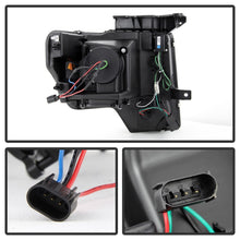 Load image into Gallery viewer, Spyder Ford F150 09-14 Projector Headlights Halogen Model- Light Bar DRL Chrm PRO-YD-FF15009-LBDRL-C
