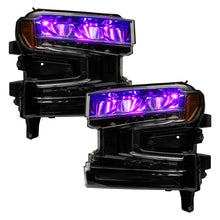 Load image into Gallery viewer, Oracle 19-21 Silverado/Sierra 1500 RGB Demon Eye Headlight Upgrade Kit - ColorSHIFT w/o Controller
