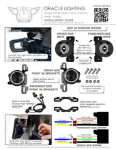 Load image into Gallery viewer, Oracle LED Fog Light Adapter Brackets for Steel Bumper Wrangler
