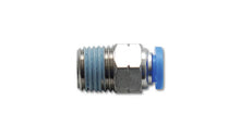 Load image into Gallery viewer, Vibrant Male Straight Fitting for 1/4in OD Tubing (3/8in NPT Thread)
