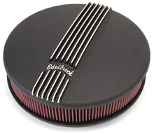 Load image into Gallery viewer, Edelbrock Air Cleaner Classic Series Round Aluminum Top Cloth Element 14In Dia X 3 9In Black
