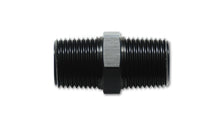 Load image into Gallery viewer, Vibrant 1in NPT x 1in NPT Male Pipe Fitting - Aluminum
