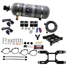 Load image into Gallery viewer, Nitrous Express 4150 Dual Stage Billet Crossbar Nitrous Kit (50-300 &amp; 100-500HP) w/Composite Bottle
