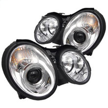 Load image into Gallery viewer, Spyder Mercedes Benz CLK 98-02 Projector Headlights Halogen Model- LED Halo Chrm PRO-YD-MBCLK98-HL-C

