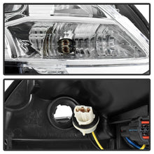Load image into Gallery viewer, xTune 13-15 Nissan Sentra DRL LED Light Bar Halogen Projector Headlights - Chrm (PRO-JH-NS13-LB-C)
