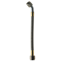 Load image into Gallery viewer, Fragola -8AN Hose Assembly Straight x 45 Degree Steel Nut 12in
