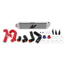 Load image into Gallery viewer, Mishimoto 2016+ Honda Civic 1.5T / 2017+ Honda Civic Si Silver Intercooler Kit w/Red Pipes
