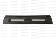 Load image into Gallery viewer, Seibon 08-12 Mitsubishi Lancer Evo X Shaved Emblem Carbon Fiber Front Grill does not fit MR model
