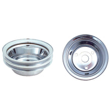 Load image into Gallery viewer, Spectre SB Chevy (w/Long Water Pump) Double Lower Groove Crankshaft Pulley - Chrome
