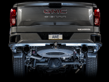 Load image into Gallery viewer, AWE Tuning 4th Gen GM 1500 5.3L 0FG Catback Split Rear Exit (Flat Bumper) - Dual Diamond Tips
