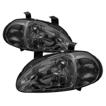 Load image into Gallery viewer, Xtune Honda Del Sol 93-97 1Pc Crystal Headlights Smoke HD-ON-HDEL93-1P-SM
