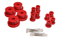 Load image into Gallery viewer, Energy Suspension 62-65 Ford Fairlane Red Rear Leaf Spring Bushing Set
