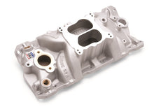 Load image into Gallery viewer, Edelbrock Manifold SBC 23-Degree Marine RPM 1955-1986 w/ Brass
