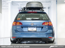 Load image into Gallery viewer, AWE Tuning VW MK7 Golf SportWagen Track Edition Exhaust w/Chrome Silver Tips (90mm)
