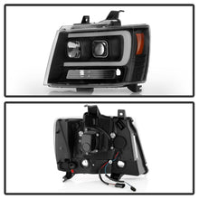 Load image into Gallery viewer, Spyder Chevy Suburban 1500/2500 07-14 Tahoe 07-14 LED Headlights Black PRO-YD-CSUB07V2PL-BK
