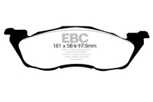 Load image into Gallery viewer, EBC 97-98 Dodge Dakota 2WD 2.5 Yellowstuff Front Brake Pads

