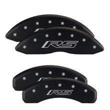 Load image into Gallery viewer, MGP 4 Caliper Covers Engraved Front &amp; Rear Monte Carlo style/SS Black finish silver ch

