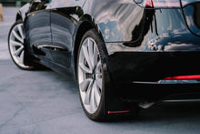 Load image into Gallery viewer, Rally Armor 17-22 Tesla Model 3 Black UR Mud Flap w/ Blue Logo
