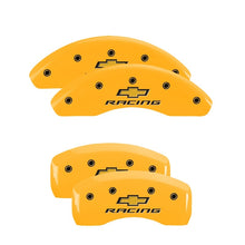 Load image into Gallery viewer, MGP Front set 2 Caliper Covers Engraved Front MGP Red finish silver ch
