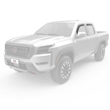 Load image into Gallery viewer, EGR 2022+ Nissan Frontier In Channel Window Visors Front/Rear Set - Dark Smoke Crew Cab

