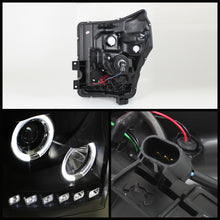 Load image into Gallery viewer, Spyder Ford Super Duty 11-15 Projector Headlights LEDHalo DRL Blk High H1 Low 9006 PRO-YD-FS11-HL-BK
