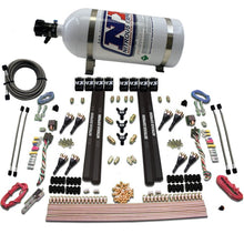 Load image into Gallery viewer, Nitrous Express SX2 Dual Stage 8 Solenoid /Gasoline Nitrous Kit (200-1200HP) w/10lb Bottle
