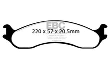 Load image into Gallery viewer, EBC 98-03 Dodge B250 B2500 Cargo 2500 Van 3/4 Ton Yellowstuff Front Brake Pads
