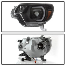 Load image into Gallery viewer, xTune Toyota Tacoma 12-15 Headlights - Light Bar DRL - Black PRO-JH-TTA12-LBDRL-BK
