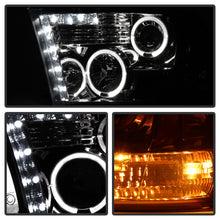 Load image into Gallery viewer, Spyder Dodge Ram 1500 09-14 10-14 Projector Headlights Halogen- LED Halo LED- Smke PRO-YD-DR09-HL-SM

