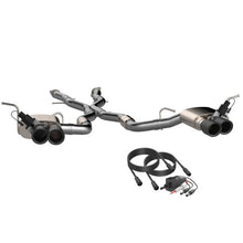 Load image into Gallery viewer, QTP 2018+ Jeep Grand Cherokee Trackhawk 304SS Screamer Cat-Back Exhaust w/4in Black Tips
