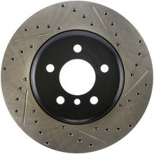 Load image into Gallery viewer, StopTech 2011-2013 BMW 535i / 2012-2016 BMW 640i Slotted &amp; Drilled Front Left Brake Rotor
