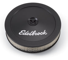 Load image into Gallery viewer, Edelbrock Air Cleaner Pro-Flo Series Round Steel Top Paper Element 10In Dia X 3 5In Black
