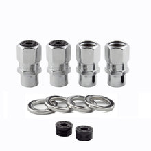 Load image into Gallery viewer, McGard Hex Lug Nut (Drag Racing Short Shank) M12X1.5 / 13/16 Hex / 1.6in. Length (4-Pack) - Chrome

