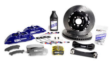 Load image into Gallery viewer, EBC Racing 12-17 Ford Fiesta ST (Mk7) Blue Apollo-4 Calipers 330mm Rotors Front Big Brake Kit
